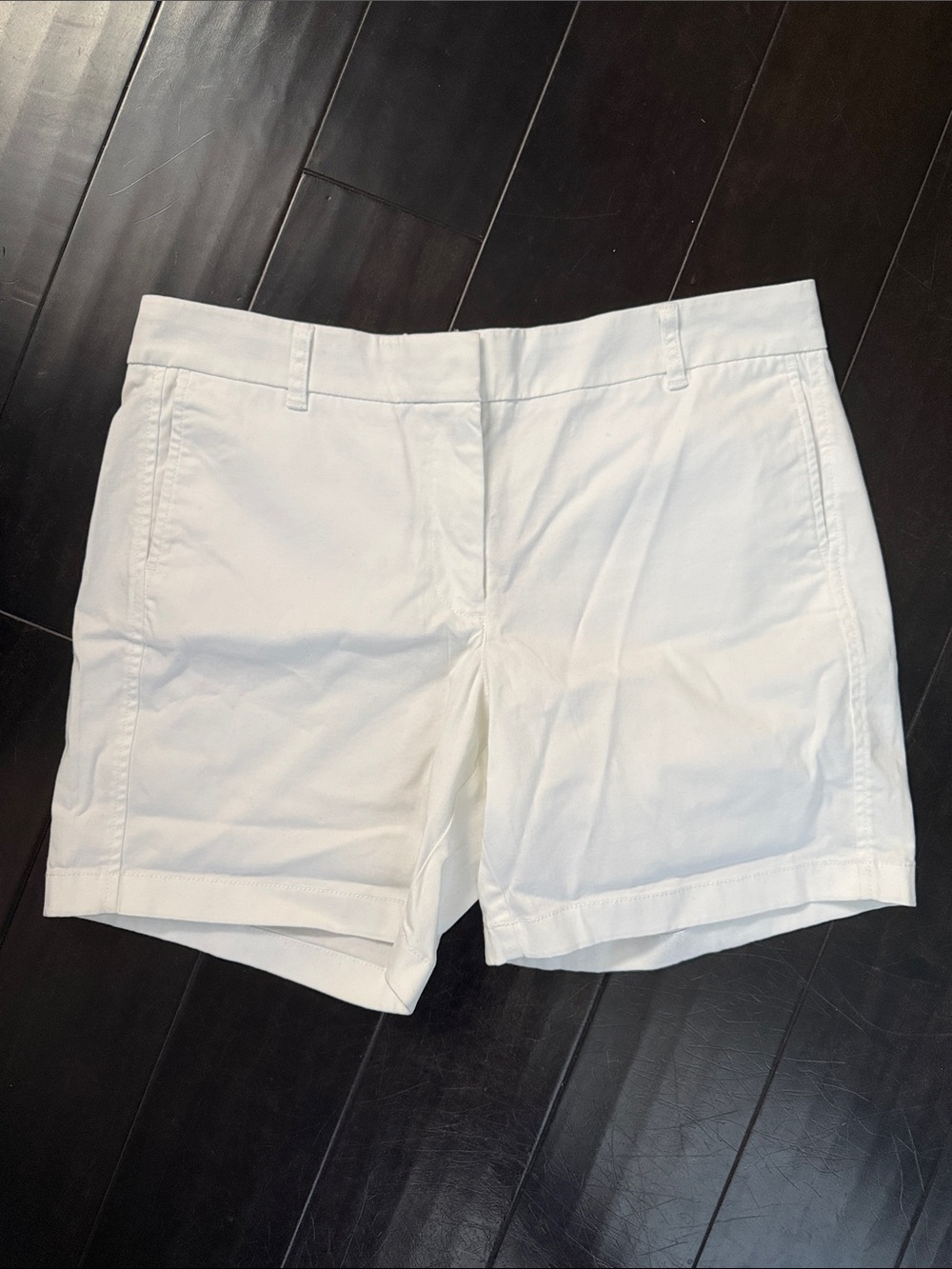 J. Crew Women's White High-Rise Tailored Shorts
